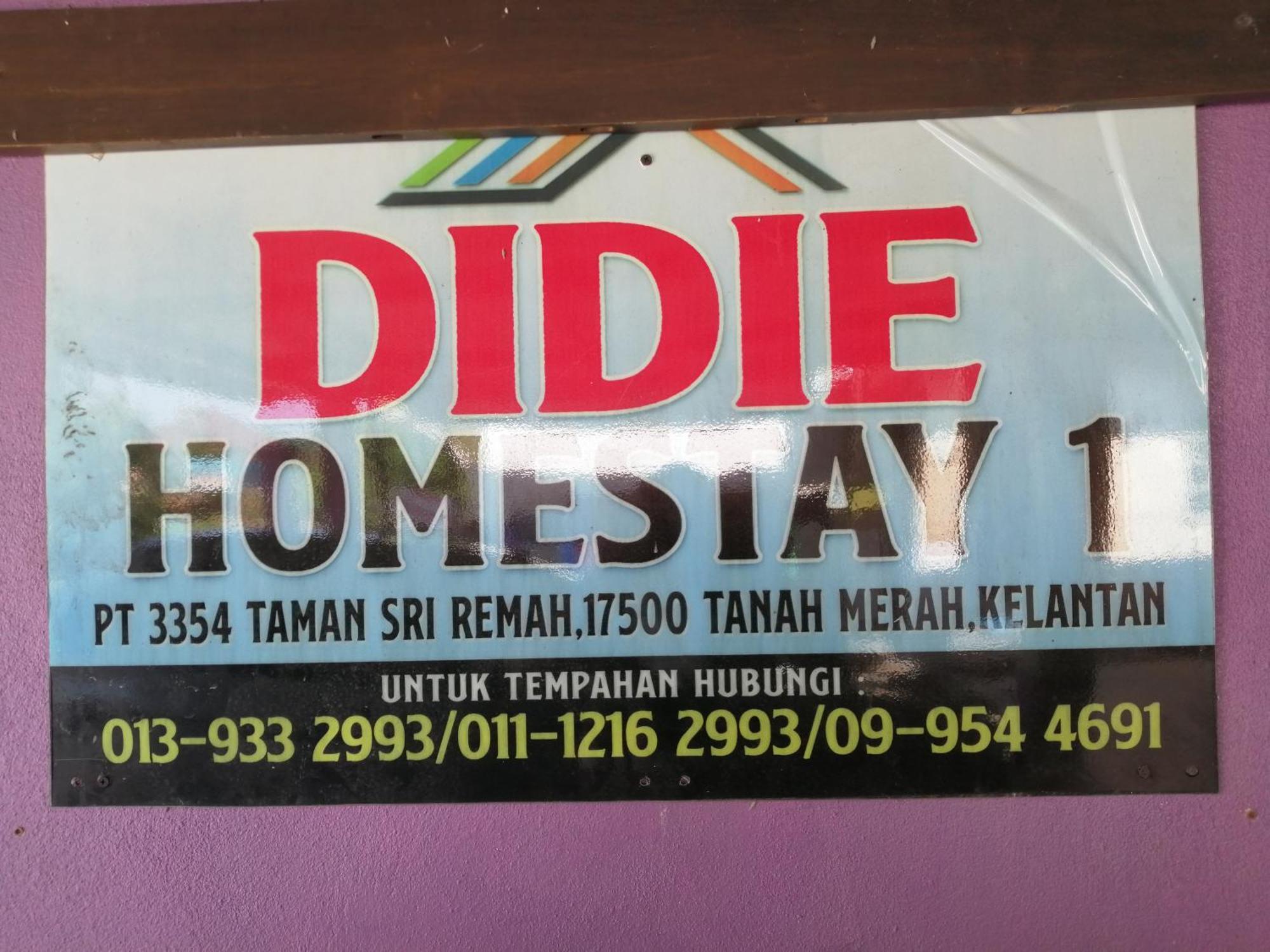 Didie Homestay 1 Tanah Merah  Rum bild